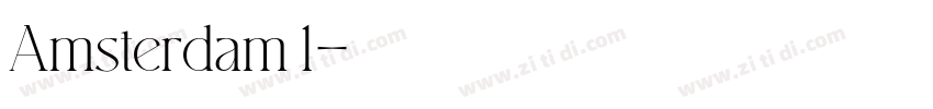 Amsterdam 1字体转换